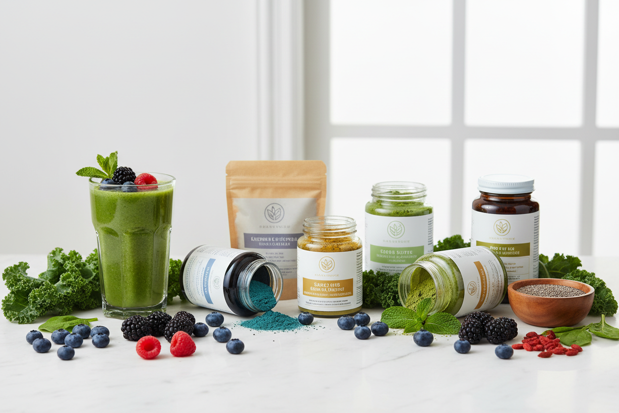 Wellness brand product showcase